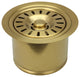 Copper Kitchen Sink Garbage Disposal Flange Stopper, Brushed Gold