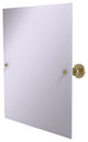 Frameless Tilt Mirror with Beveled Edge, Unlacquered Brass