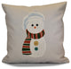 Sock Snowman Pillow, Gray, 16"x16"