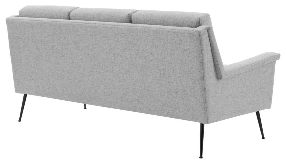 Chesapeake Fabric Sofa-Black Light Gray