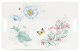 Lenox Butterfly Meadow Melamine Serving Tray, Large, White