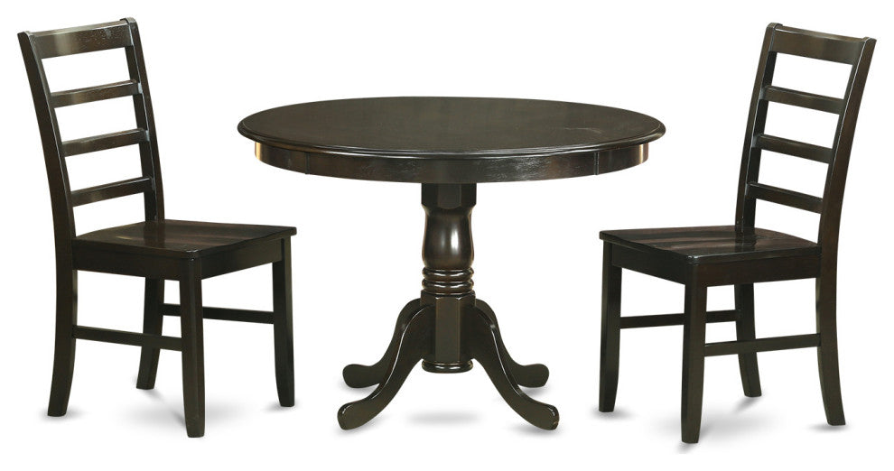 3 Pc Small Kitchen Table And Chairs Set -Kitchen Table And 2 Dinette Chairs