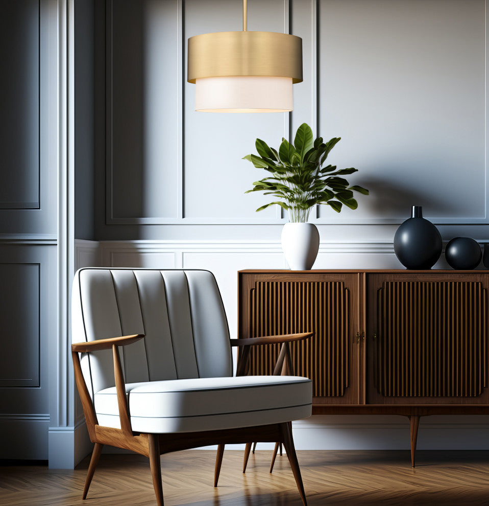 Z-LITE 1-Light Pendant, Modern Gold