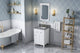 Chatham Traditional 24" White Single Sink Vanity, Boulder Cultured Marble Vanity