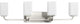 Cowan Collection 33-1/2" 4-Light Brushed Nickel Etched Glass Bath Vanity Light