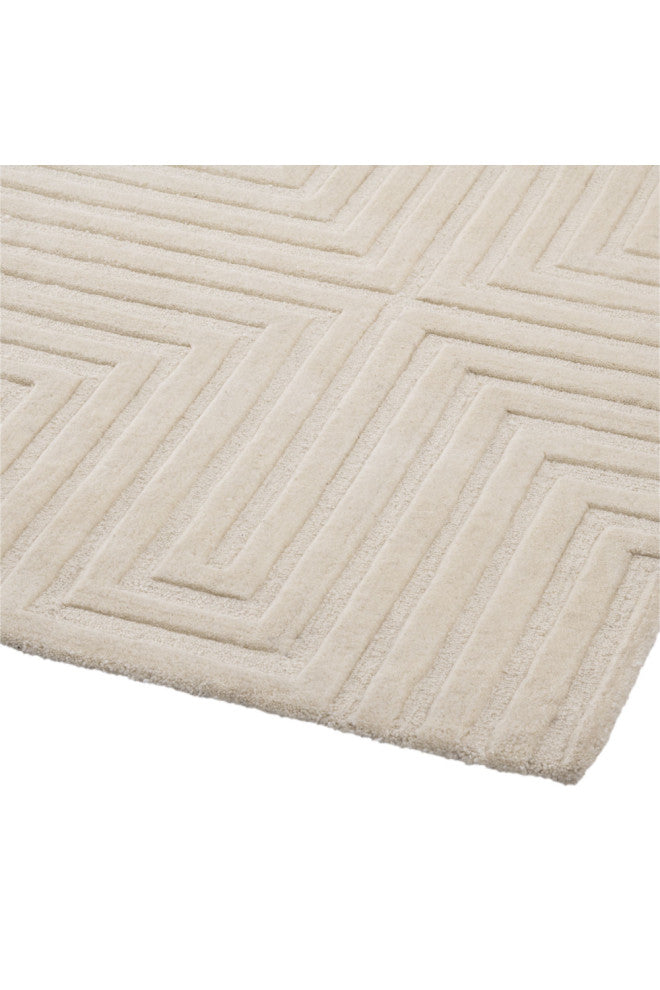 Beige Wool Rug 7' x 10', Eichholtz Breck