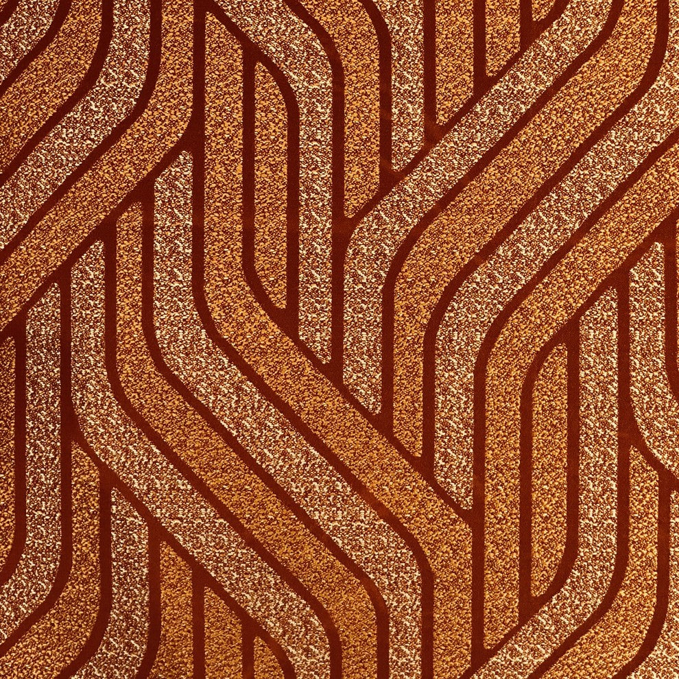 Twin Overpass Orange Luxury Throw Pillow, 20"x20"