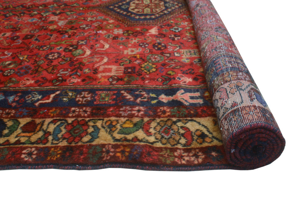 Fine Vintage Distressed Hester Red Rug