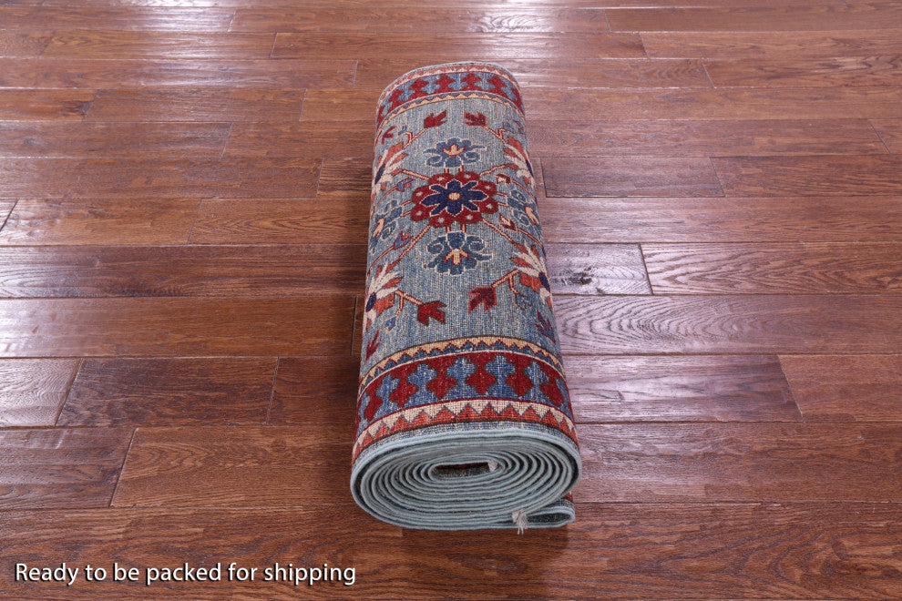 2' 7" X 19' 7" Runner Persian Fine Serapi Hand Knotted Rug - Q12687