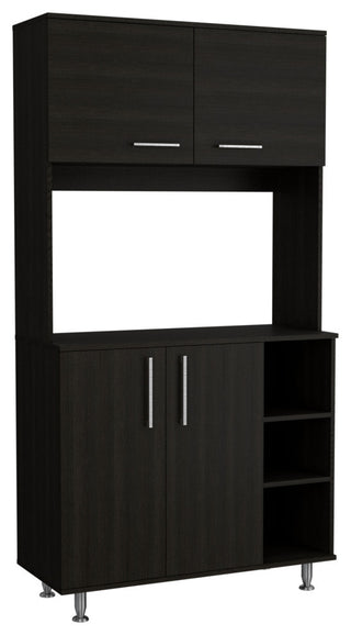 Colorado Multipurpose Pantry Cabinet with Open Counter & Three Open Shelves