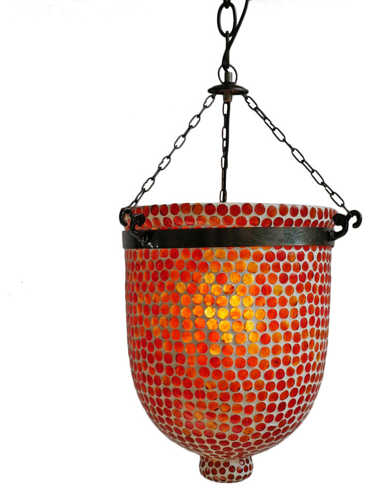 Mai Tai Mosaic Bucket Pendant, Small