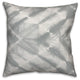 Grey Watercolor Shibori Print 20x20 Throw Pillow