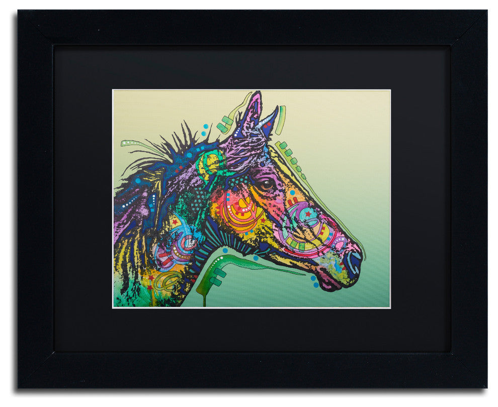 Dean Russo 'Basha Custom 3' Matted Framed Art, Black Frame, Black Mat, 14x11