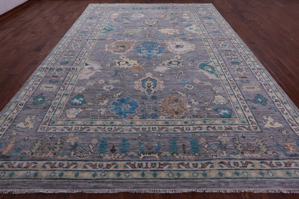 10' 1" X 14' 3" Turkish Oushak Hand-Knotted Rug - Q15639