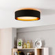 Naomi Flush mount  Black outside gold Inside