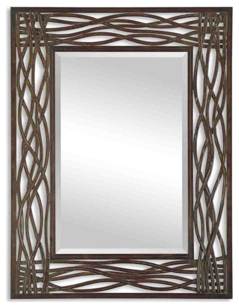 Uttermost Dorigrass Brown Metal Mirror