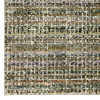 Aegina Gridwork Plaid Green/Multi Area Rug 7'10" x 10'10"