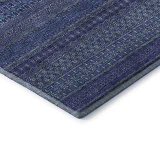Premium Machine Washable Mayfield AMF527 Navy 10' x 14' Rug