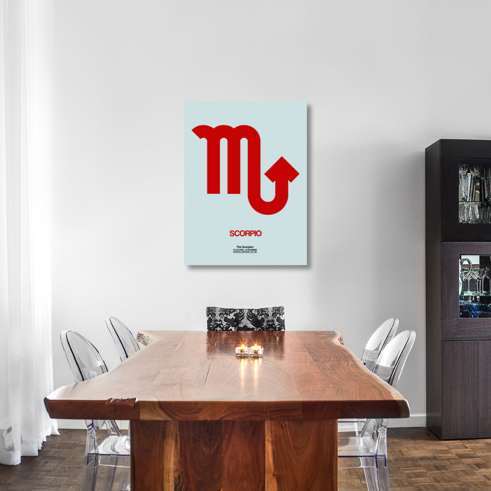 "Scorpio Zodiac Sign Red" Fine Art Print
