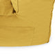 Caraway Modern Velvet Bean Bag Chair, Yellow
