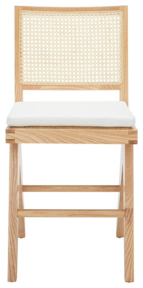 Safavieh Couture Colette Rattan Counter Stool, Natural