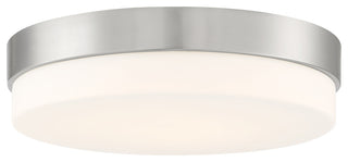Access Lighting 20826LEDD/OPL Roma 14"W LED Flush Mount Drum - Brushed Steel
