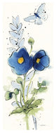 "Independent Blooms Blue VI" Digital Paper Print by Shirley Novak, 22"x52"