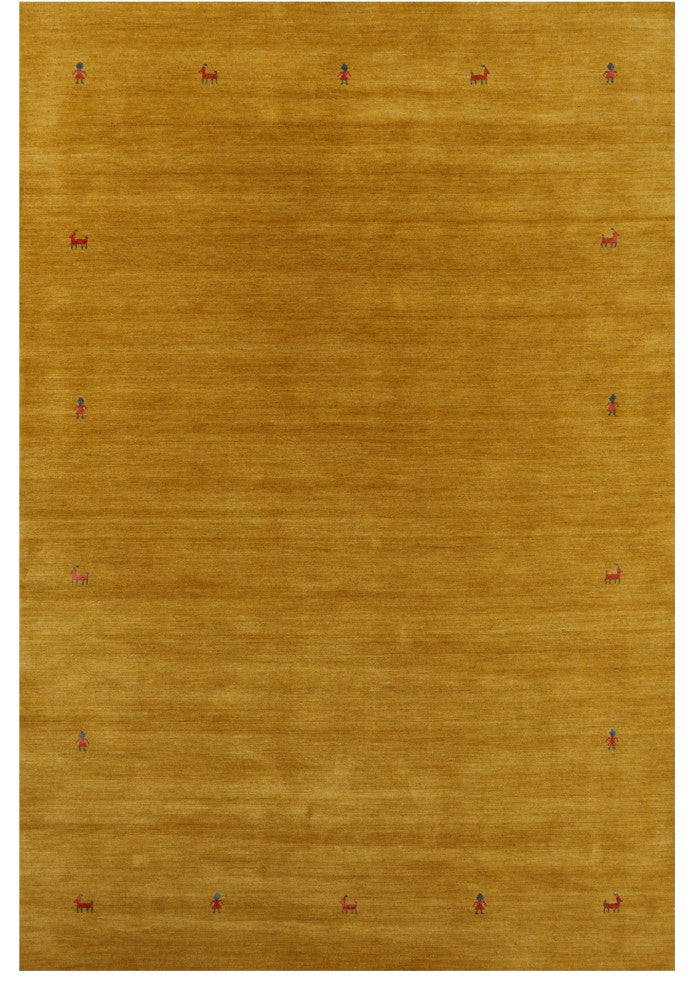 Persian Gabbeh Handmade Wool Rug 6' 0" X 9' 0" - Q15161