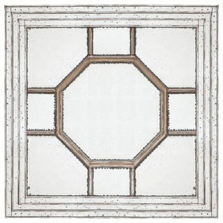 Gewnee Antique Style Decorative Square Wall Mirror