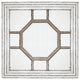 Gewnee Antique Style Decorative Square Wall Mirror