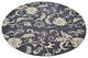 HAND TUFTED WOOL ECO-FRIENDLY AREA RUGS - Round,Charcoal Beige,Floral