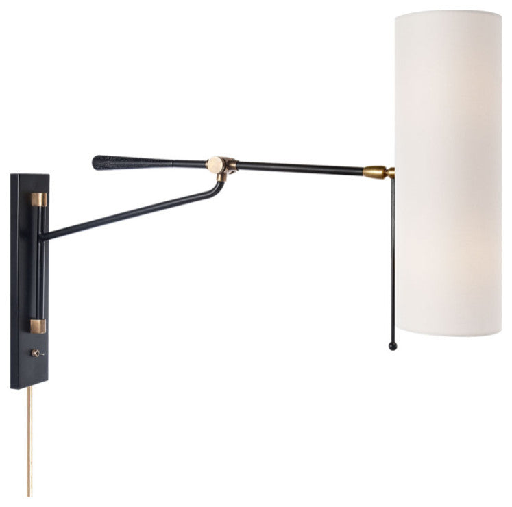 Antique Black Brass Wall Lamp | Andrew Martin Frankfort