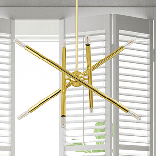 Livex Lighting Soho 8 Light Polished Brass Chandelier