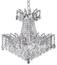 Artistry Lighting Victoria Pandluque Crystal Chandelier, Chrome, 16x16