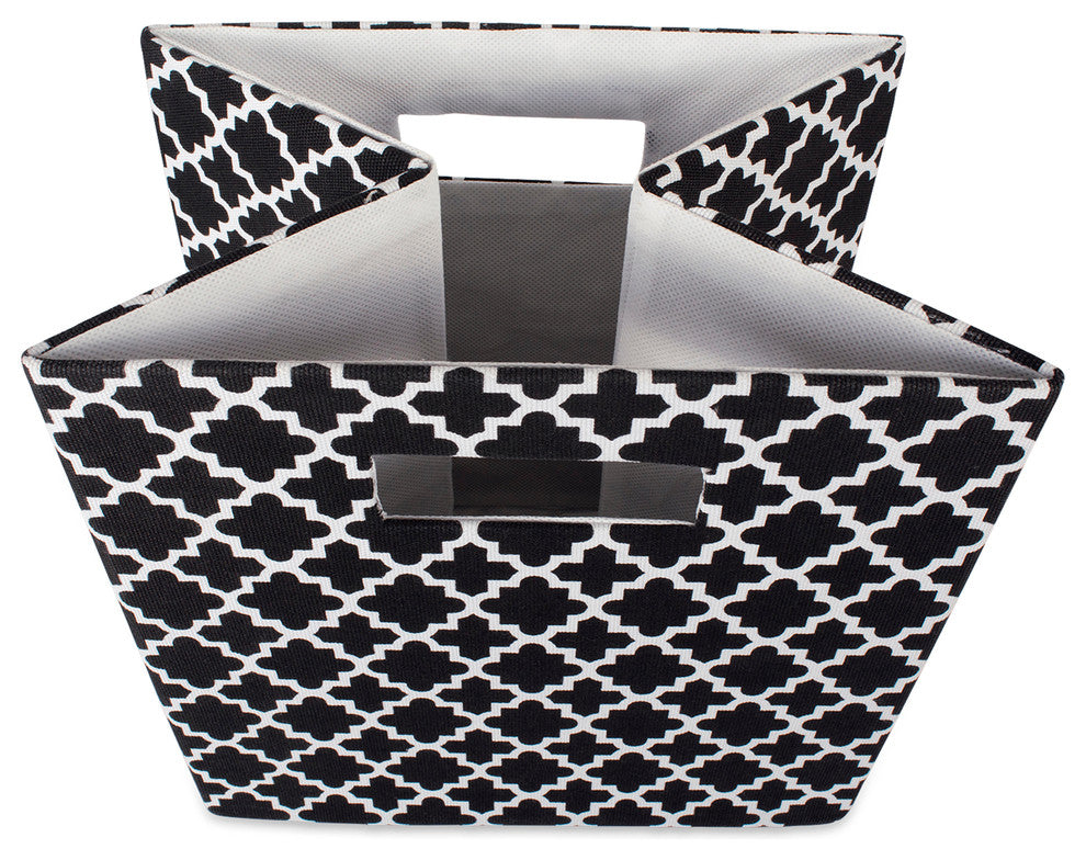 DII Polyester Cube Lattice Black Square 11x11x11"