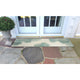 Carmel Palm Indoor/Outdoor Rug, Aqua, 1'11"x4'11" Runner