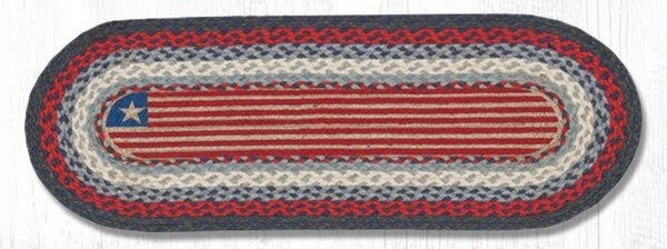 Flag Oval Patch Runner 13"x36"