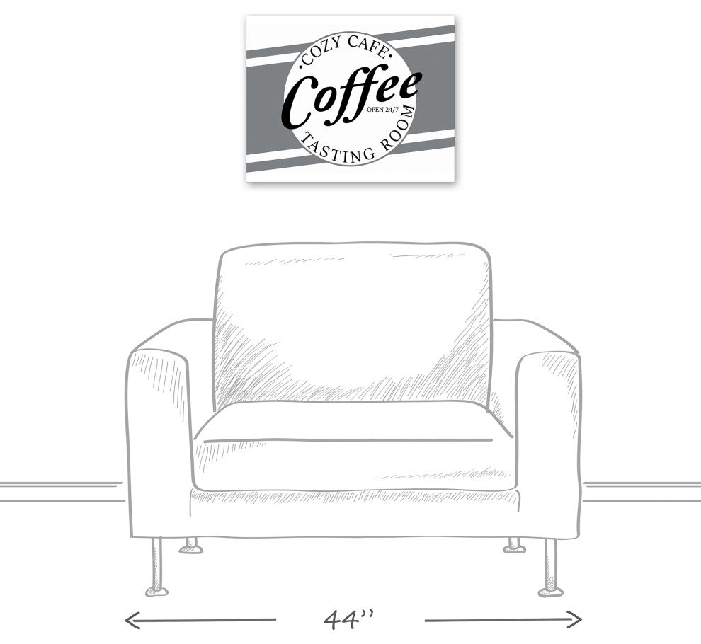 Cozy Cafe Coffee 16x20 Canvas Wall Art