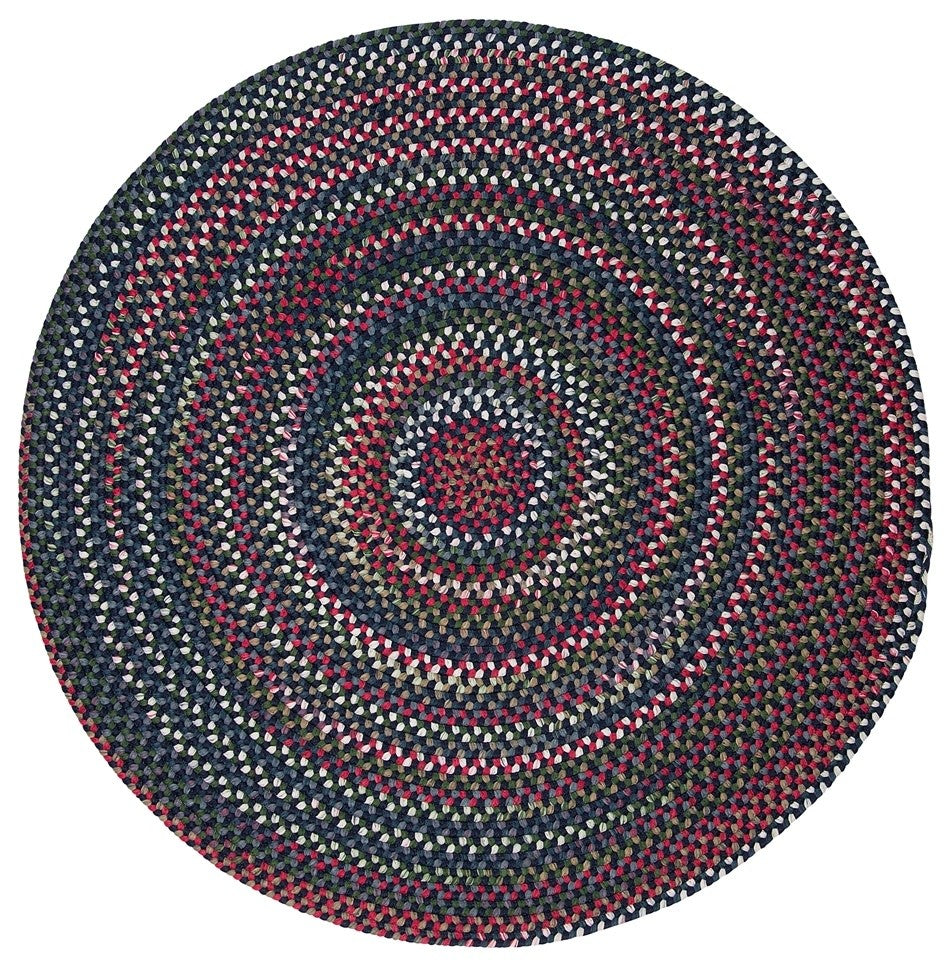 Chestnut Knoll CK57 Baltic Blue Traditional Area Rug, Round 10'x10'