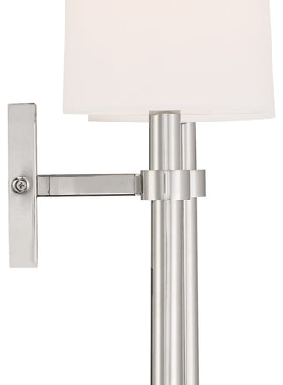 Bromley 2 Light Polished Nickel Wall Mount
