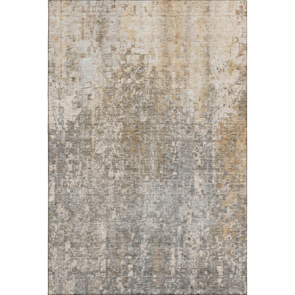 Premium Machine Washable Mayfield AMF581 Beige 3' x 5' Rug