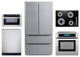 5PC, 30" Cooktop 24" Dishwasher 24" Wall Oven 30" Microwave & Refrigerator