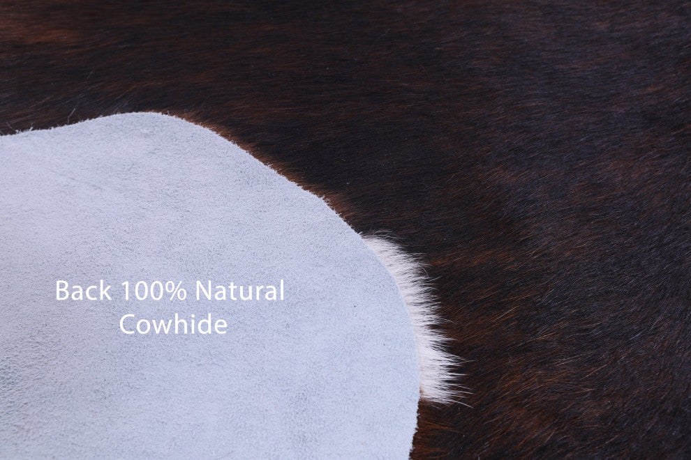6' 3" X 5' 9" Natural Cowhide Rug C1571