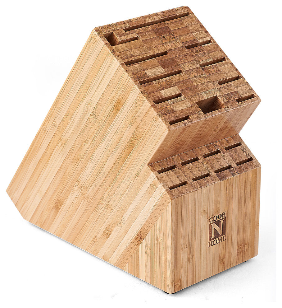 Cook N Home Bamboo Knife Storage Block