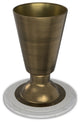 Leyla Side Table, Antique Brass