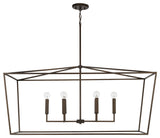 Thea Six Light Island Pendant, Oil Rubbed Bronze