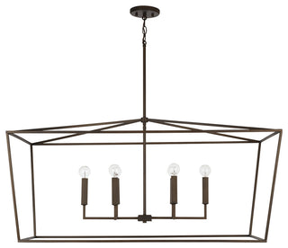 Thea Six Light Island Pendant, Oil Rubbed Bronze