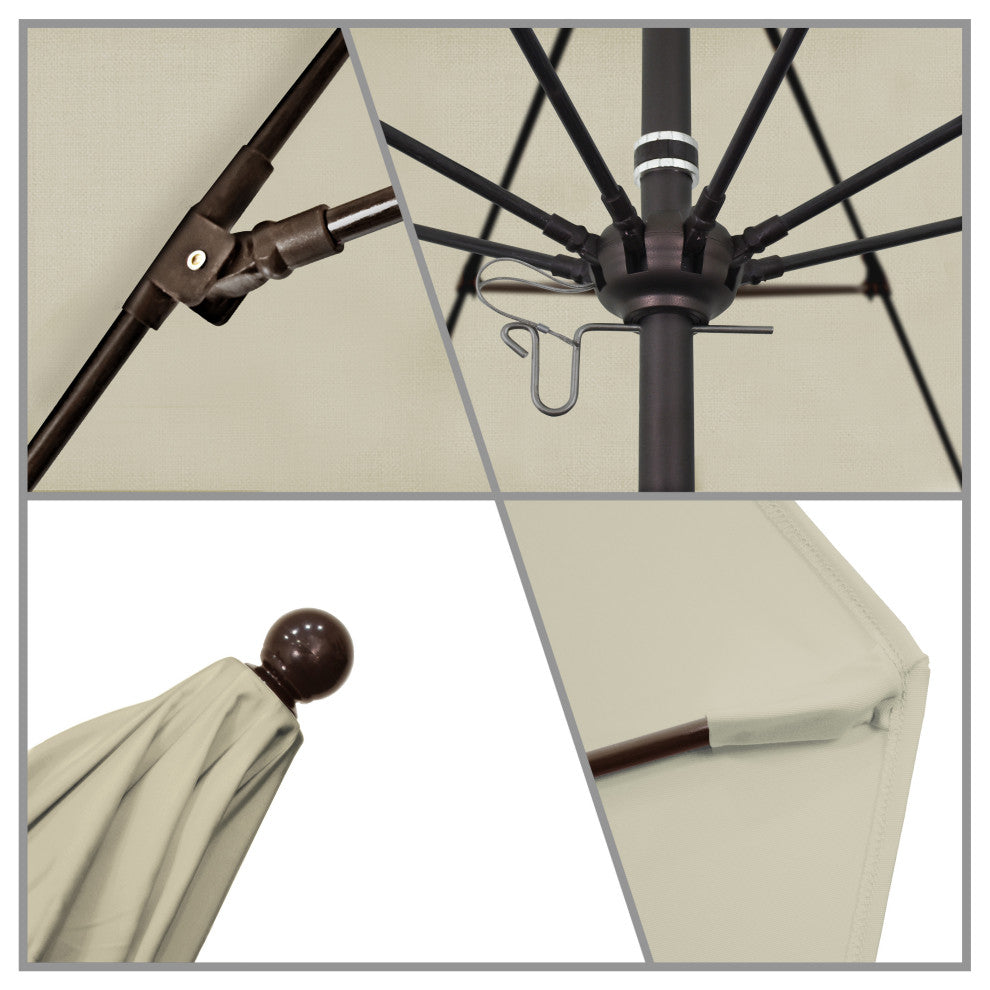 Fiberglass Umbrella Bronze, Beige