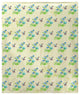 Aqua Hummingbird Tiled Throw