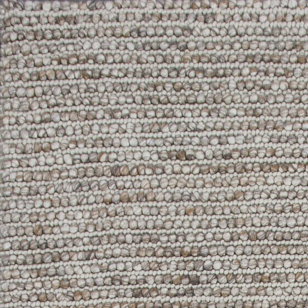 HomeRoots 7' x 9' Wool Natural Area Rug
